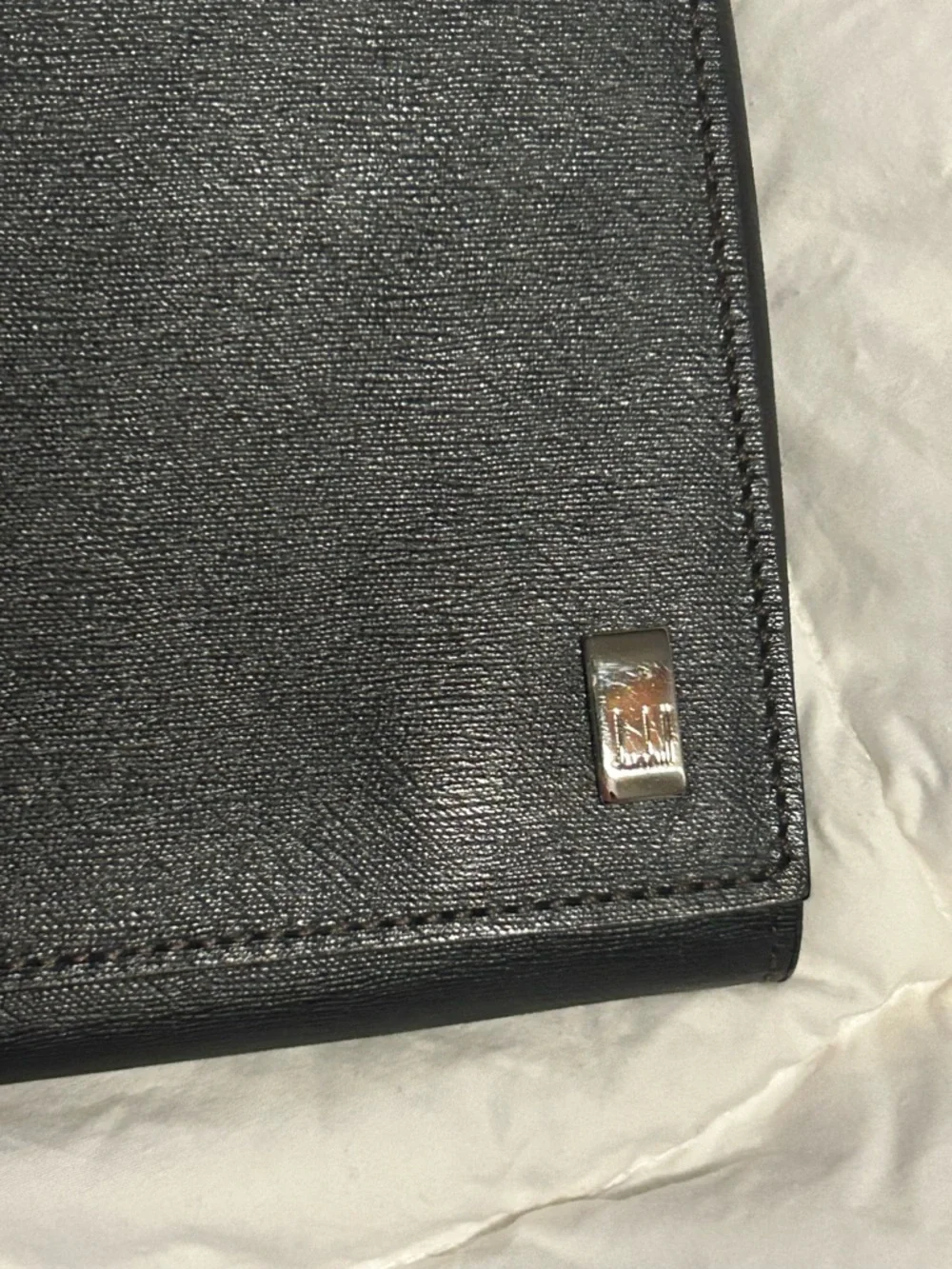 Dunhill Black Leather Long Men's Wallet